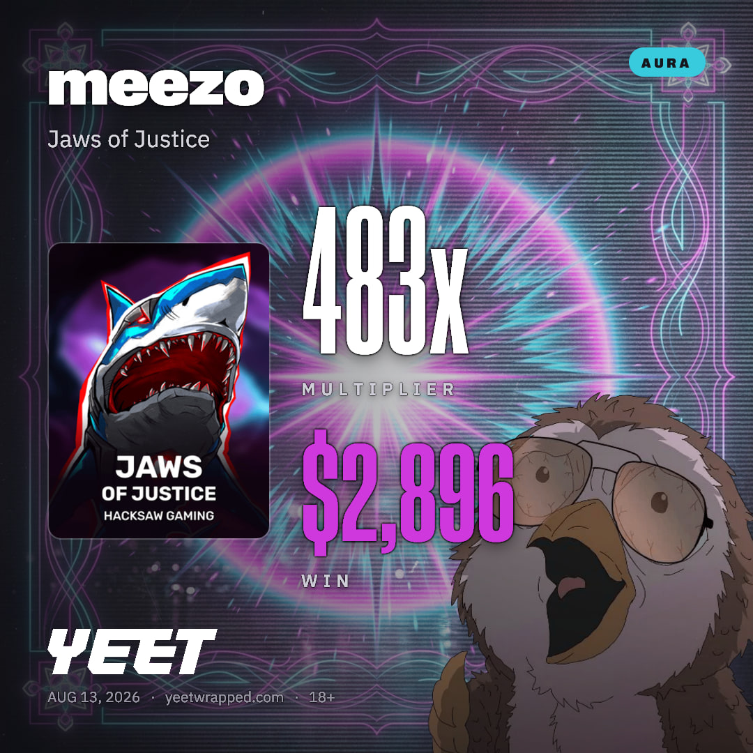 meezo hit 482.7x on Jaws of Justice