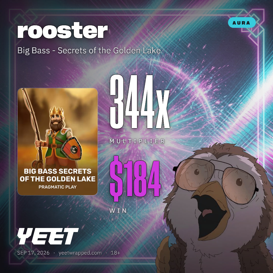 rooster hit 344x on Big Bass - Secrets of the Golden Lake