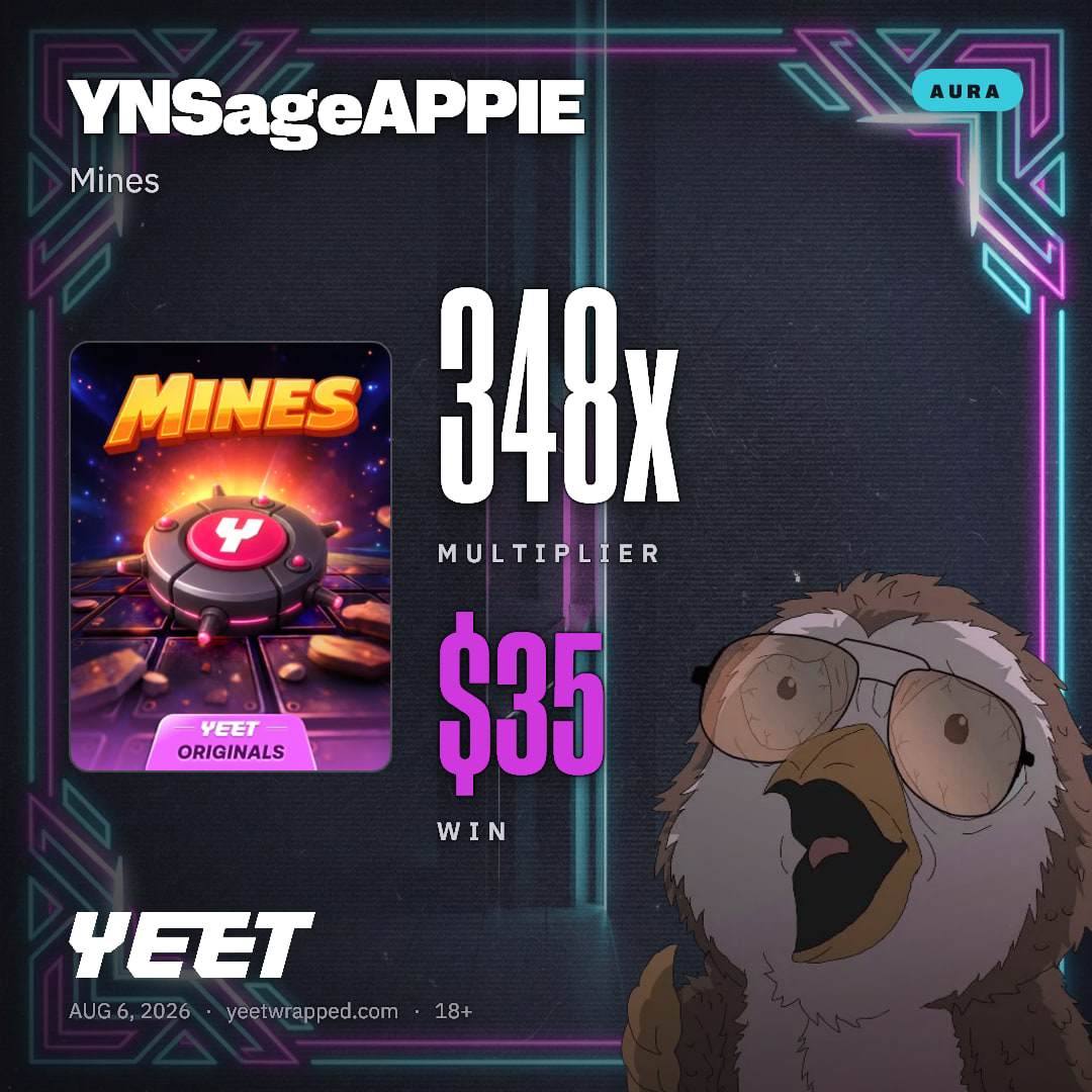 YNSageAPPIE hit 347.6x on Mines