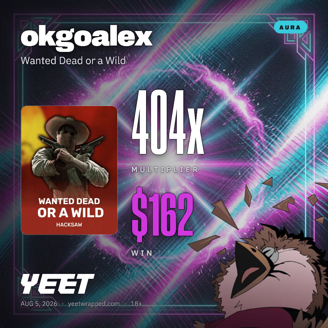 okgoalex hit 404.4x on Wanted Dead or a Wild