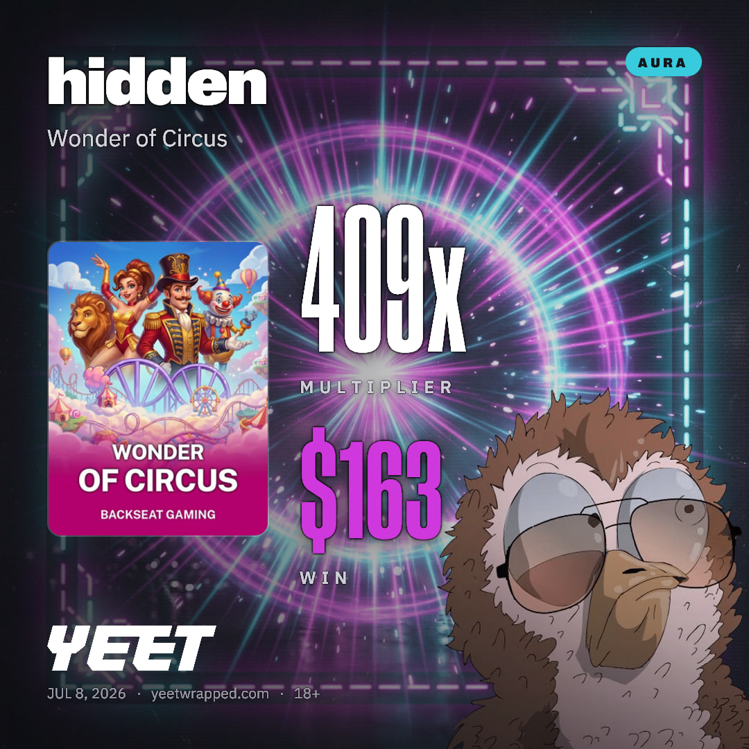 hidden hit 408.6x on Wonder of Circus