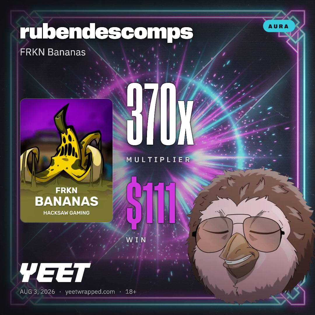 rubendescomps hit 370.3x on FRKN Bananas