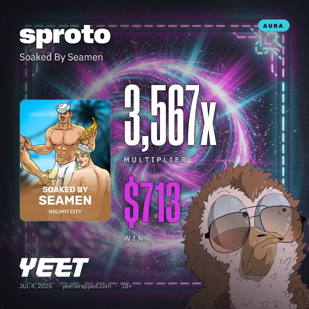 sproto hit 3,567x on Soaked By Seamen