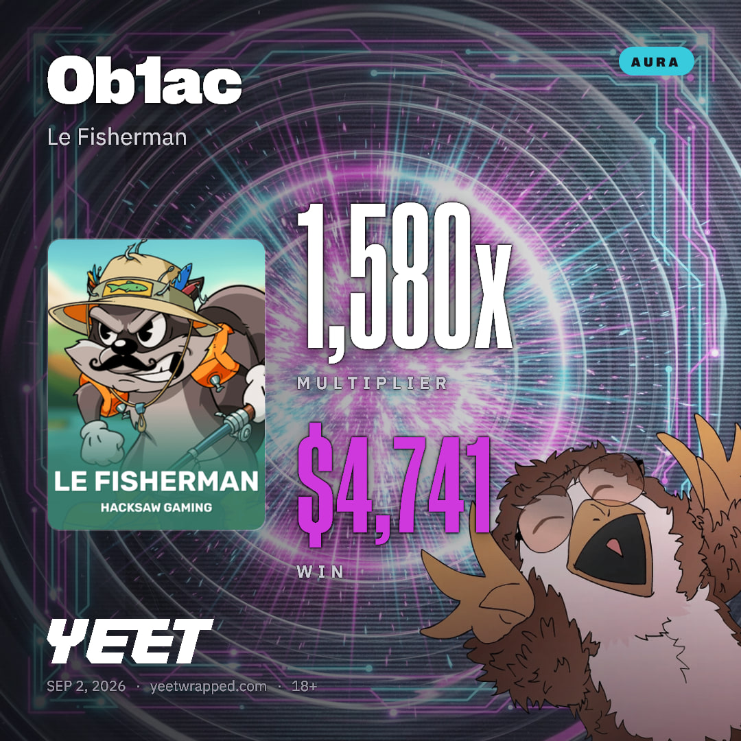 Ob1ac hit 1,580x on Le Fisherman