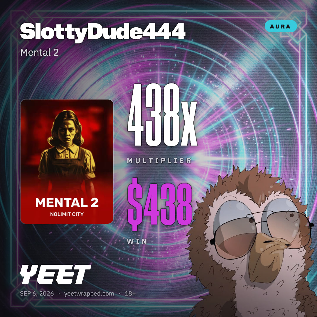 SlottyDude444 hit 438.4x on Mental 2