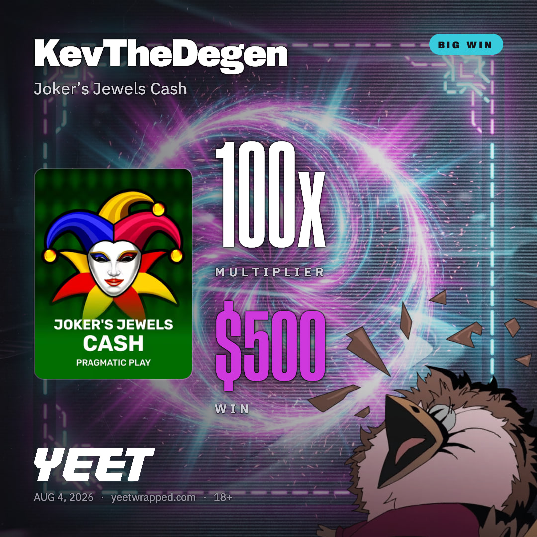 KevTheDegen hit 100x on Joker’s Jewels Cash