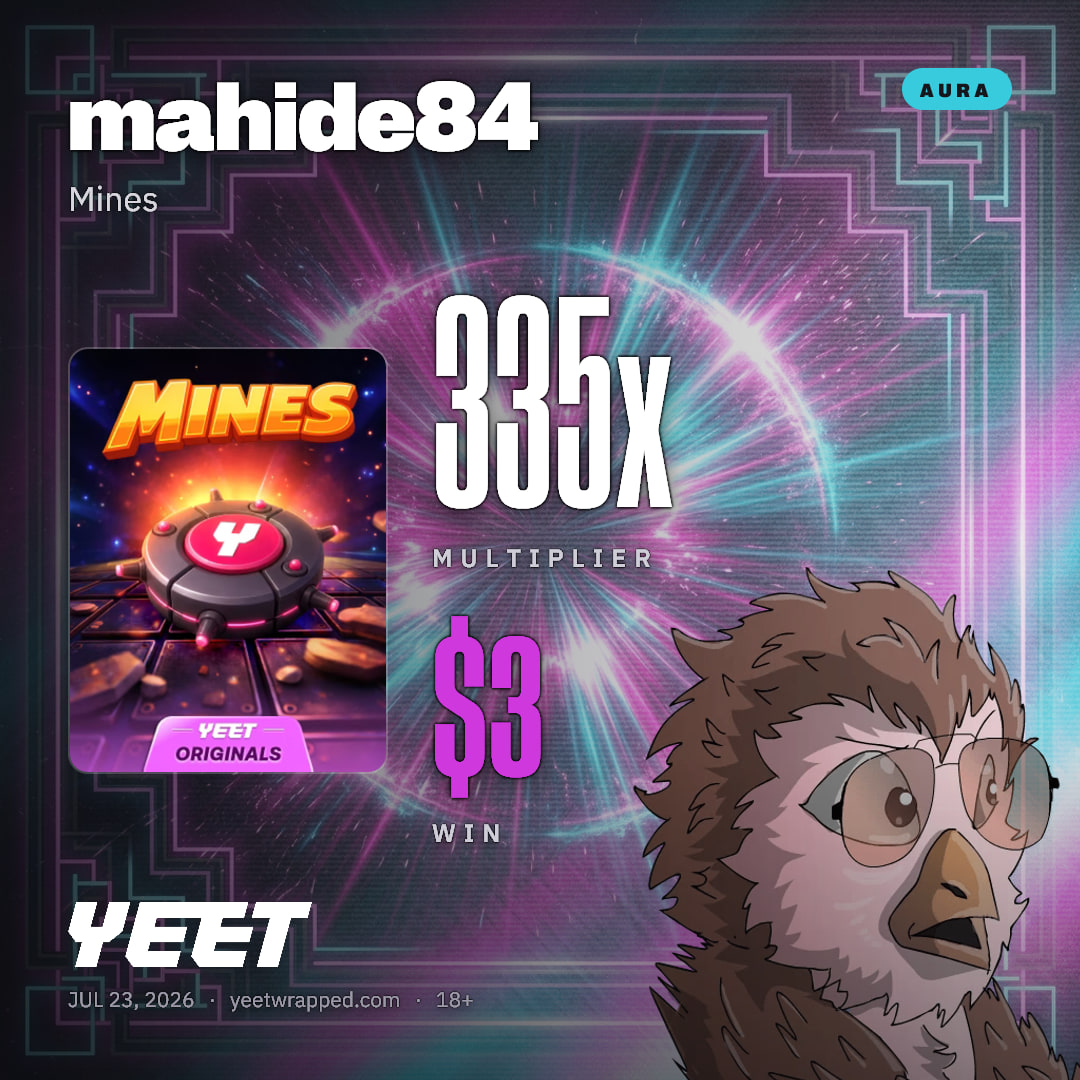 mahide84 hit 335.4x on Mines