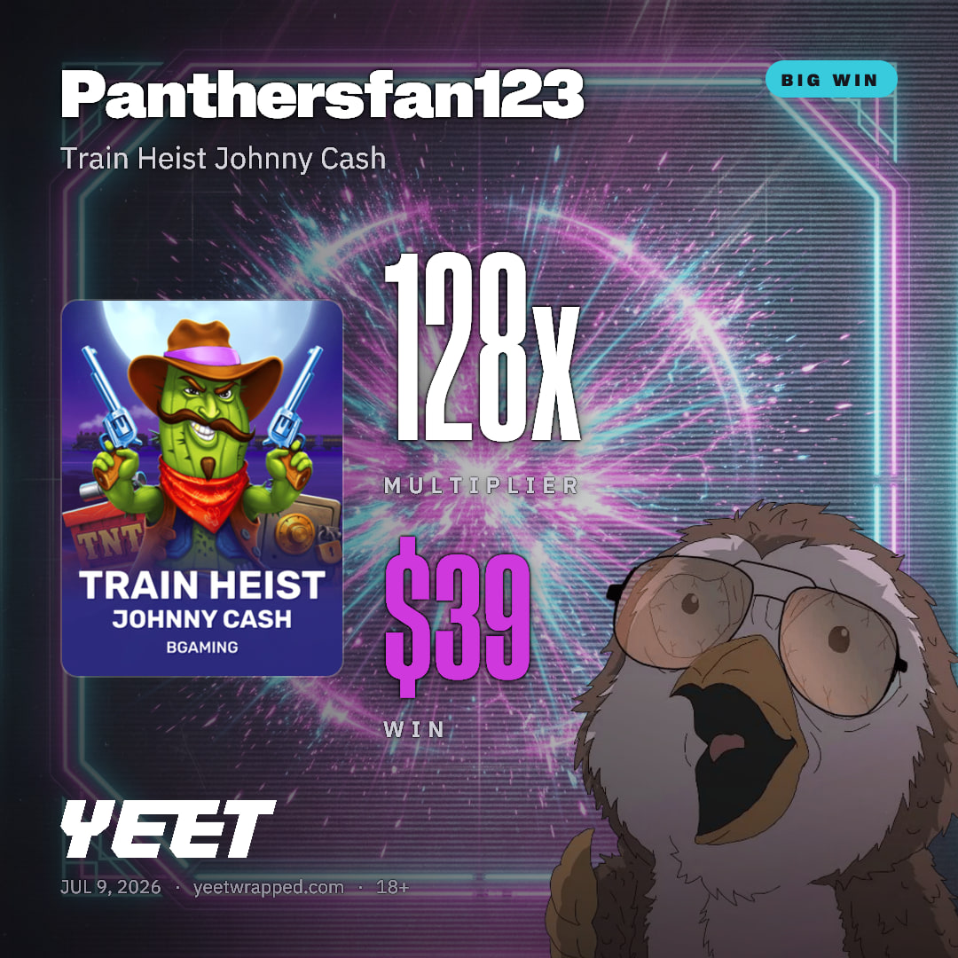 Panthersfan123 hit 128.4x on Train Heist Johnny Cash