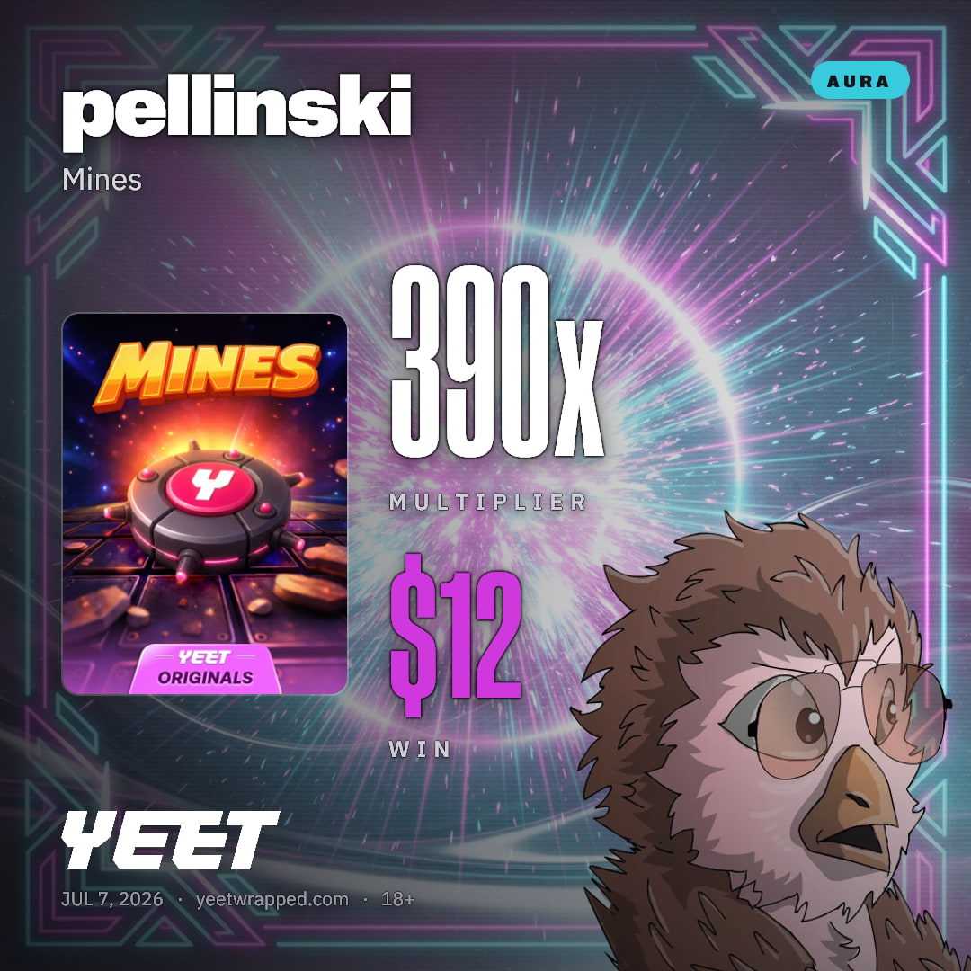 pellinski hit 389.7x on Mines