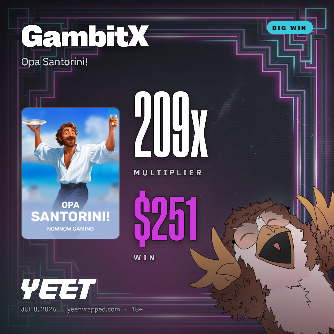 GambitX hit 209.4x on Opa Santorini!