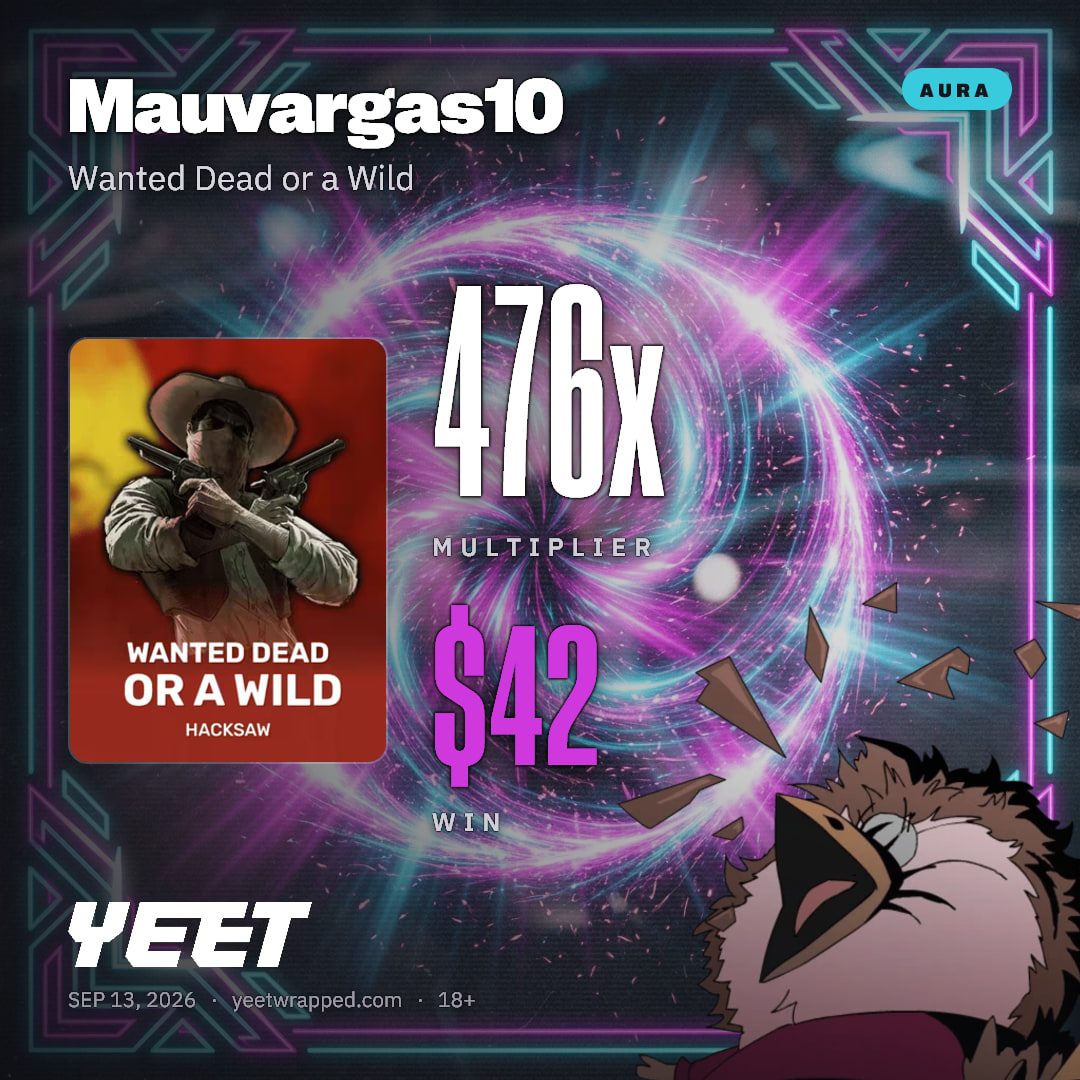 Mauvargas10 hit 475.9x on Wanted Dead or a Wild