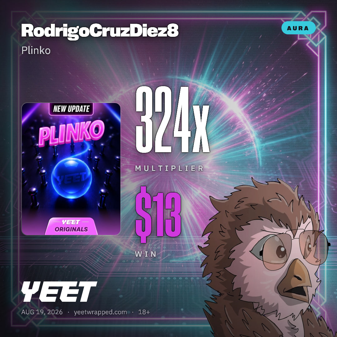 RodrigoCruzDiez8 hit 324x on Plinko