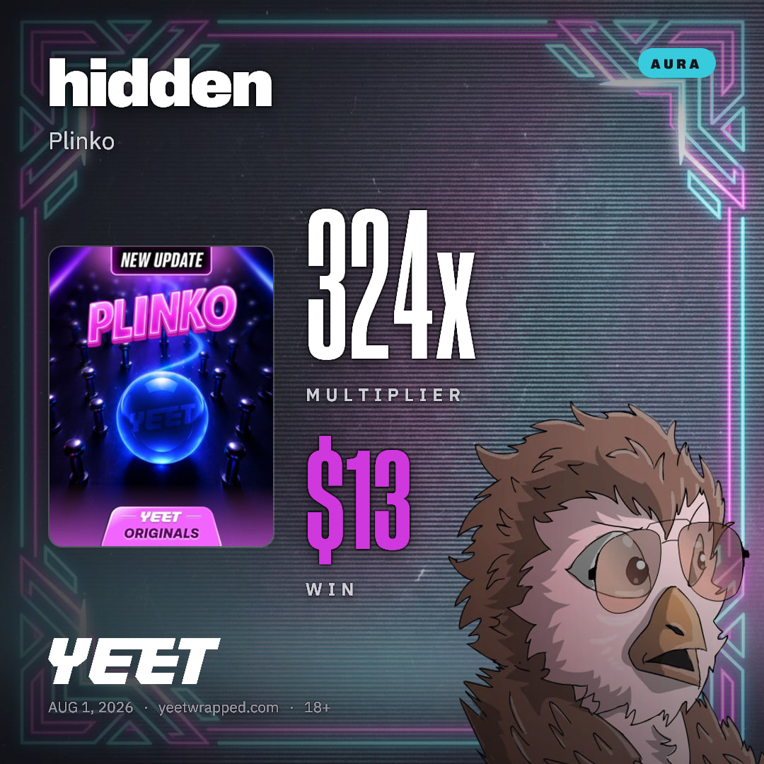 hidden hit 324x on Plinko