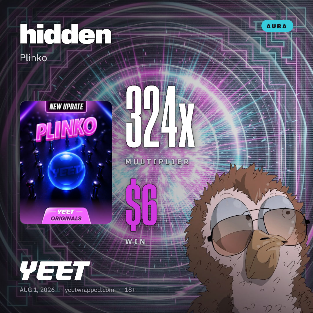hidden hit 324x on Plinko