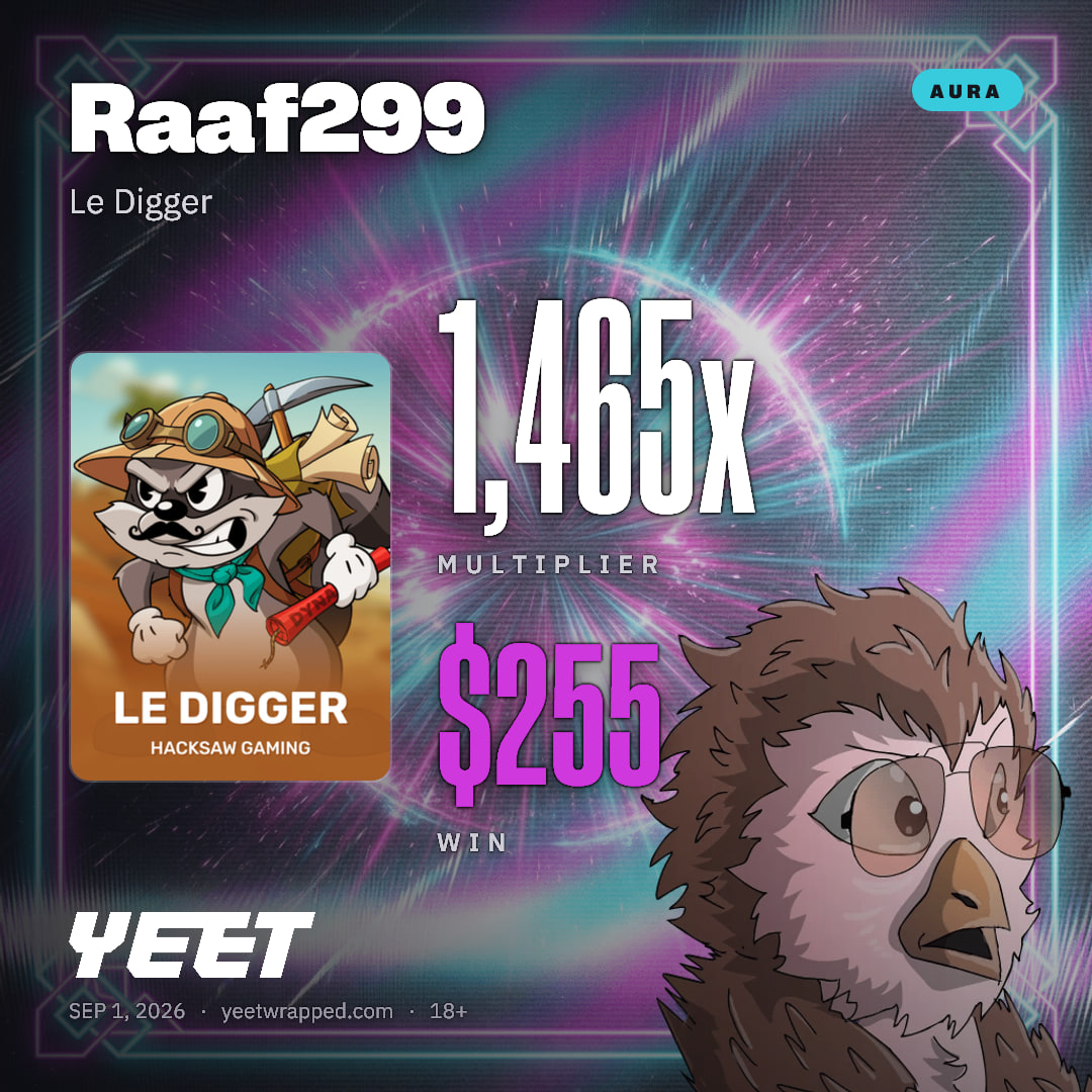Raaf299 hit 1,465x on Le Digger