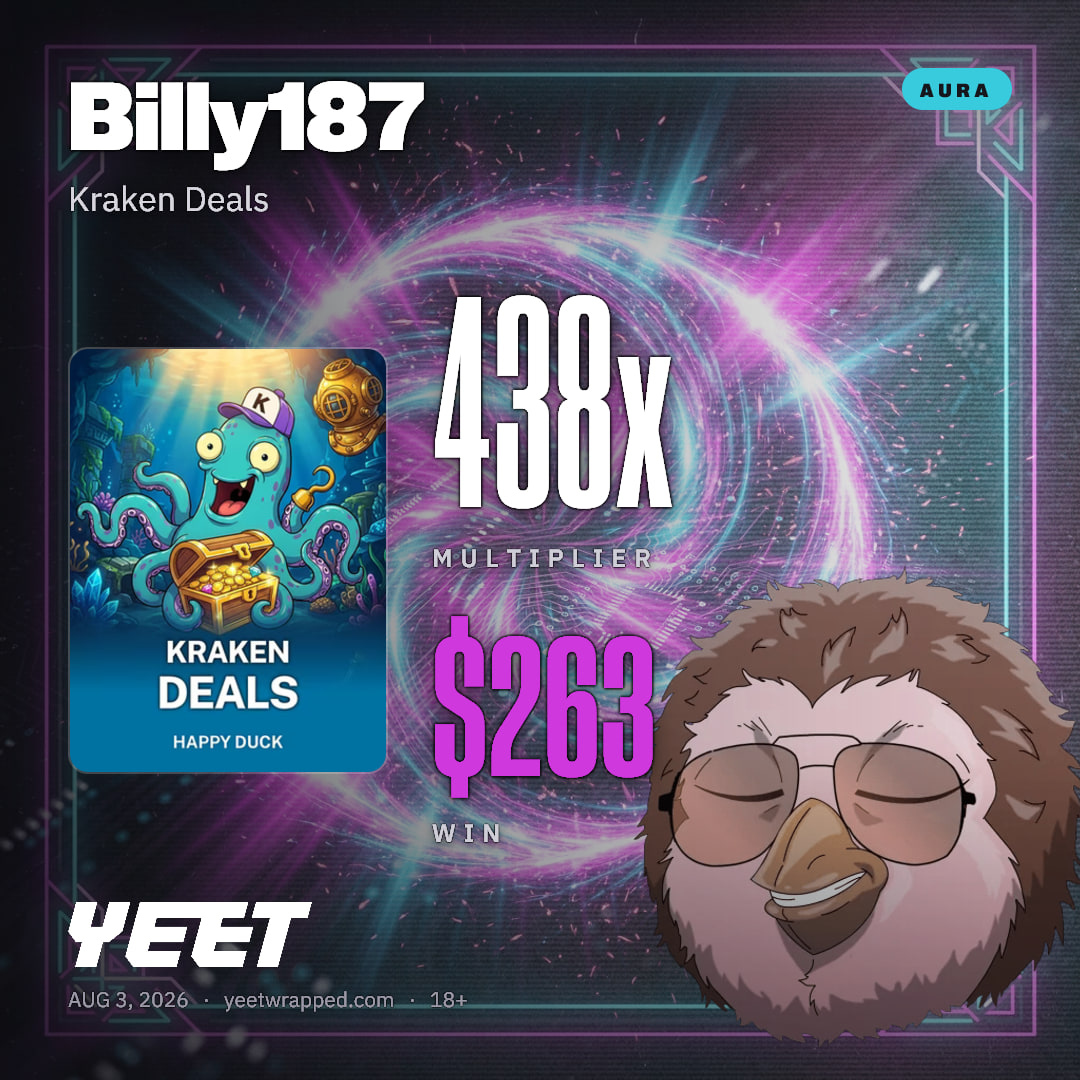 Billy187 hit 438.4x on Kraken Deals