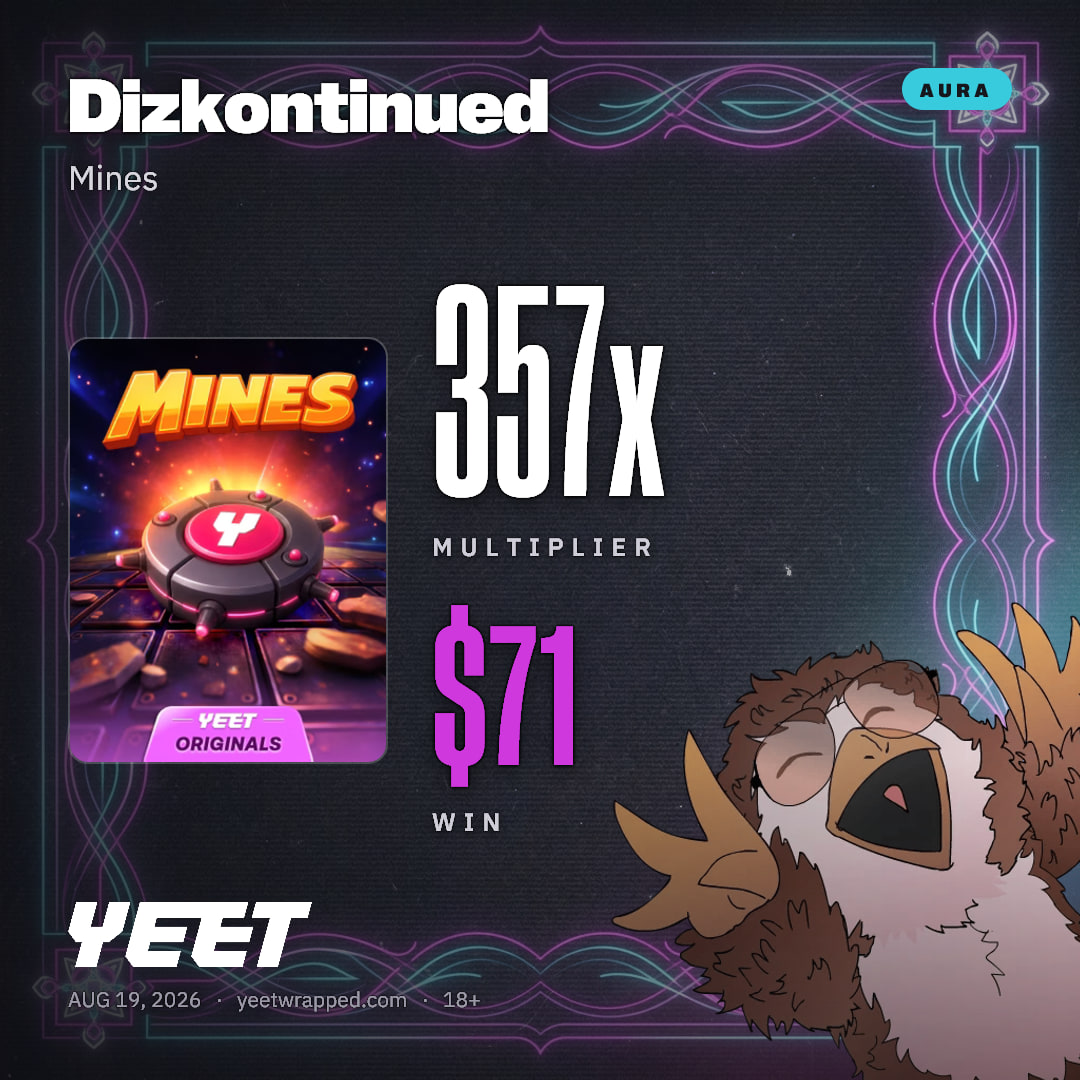Dizkontinued hit 356.6x on Mines
