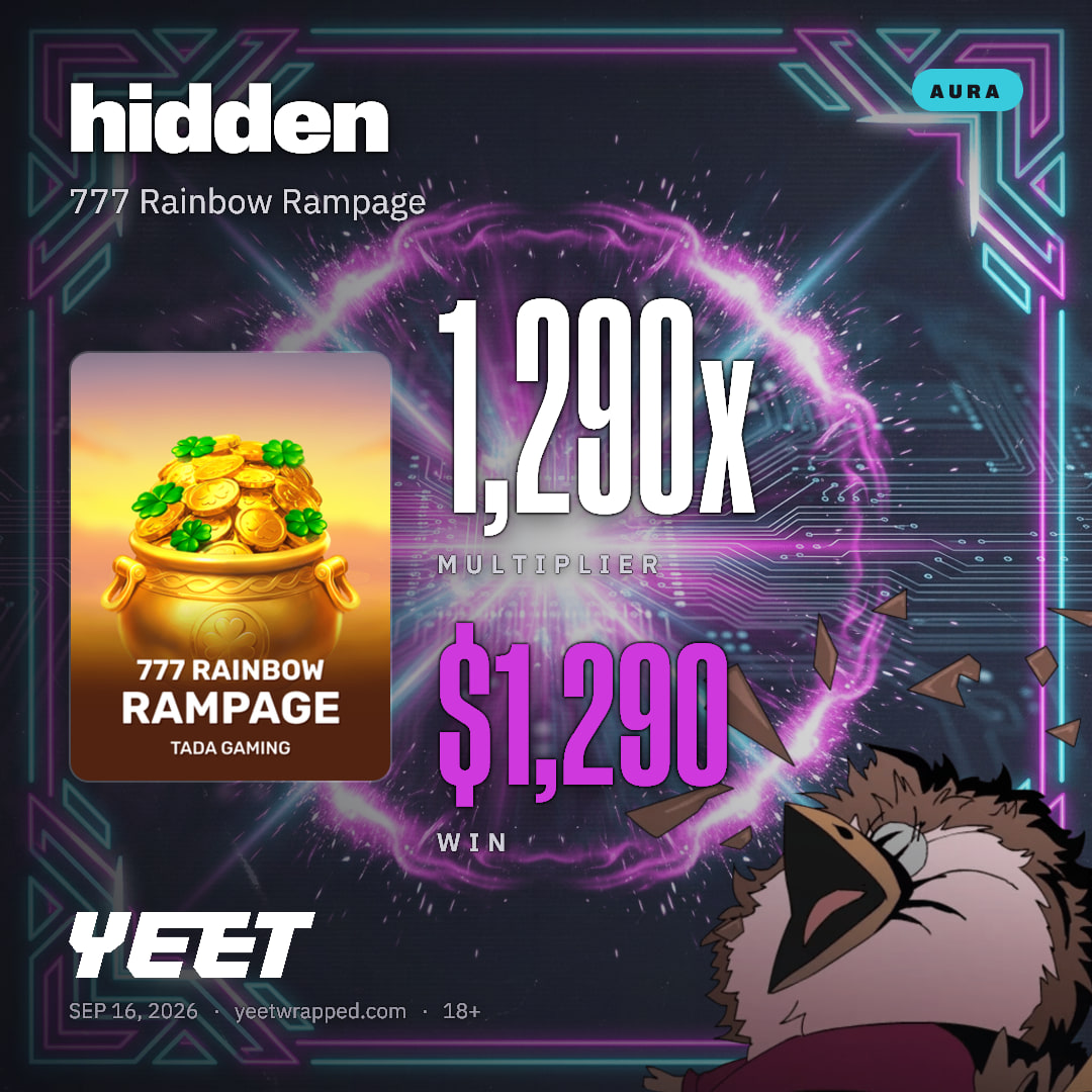 hidden hit 1,290x on 777 Rainbow Rampage