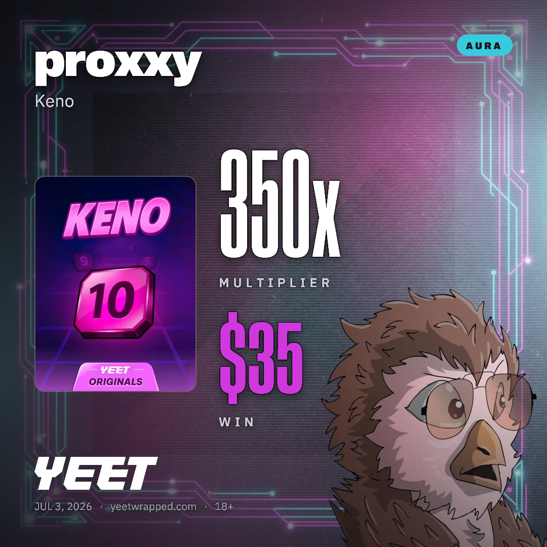 proxxy hit 350x on Keno