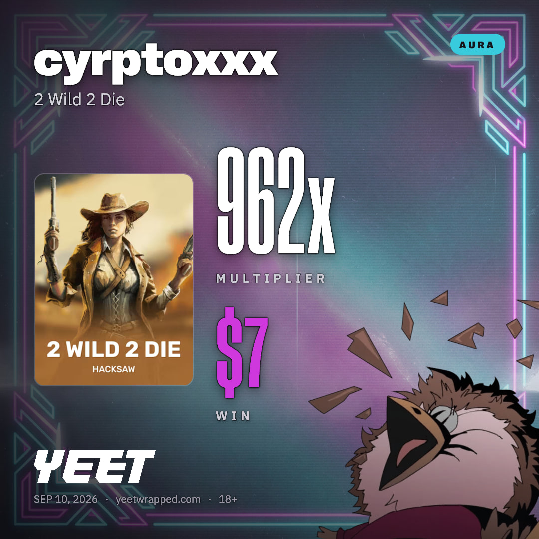 cyrptoxxx hit 961.8x on 2 Wild 2 Die