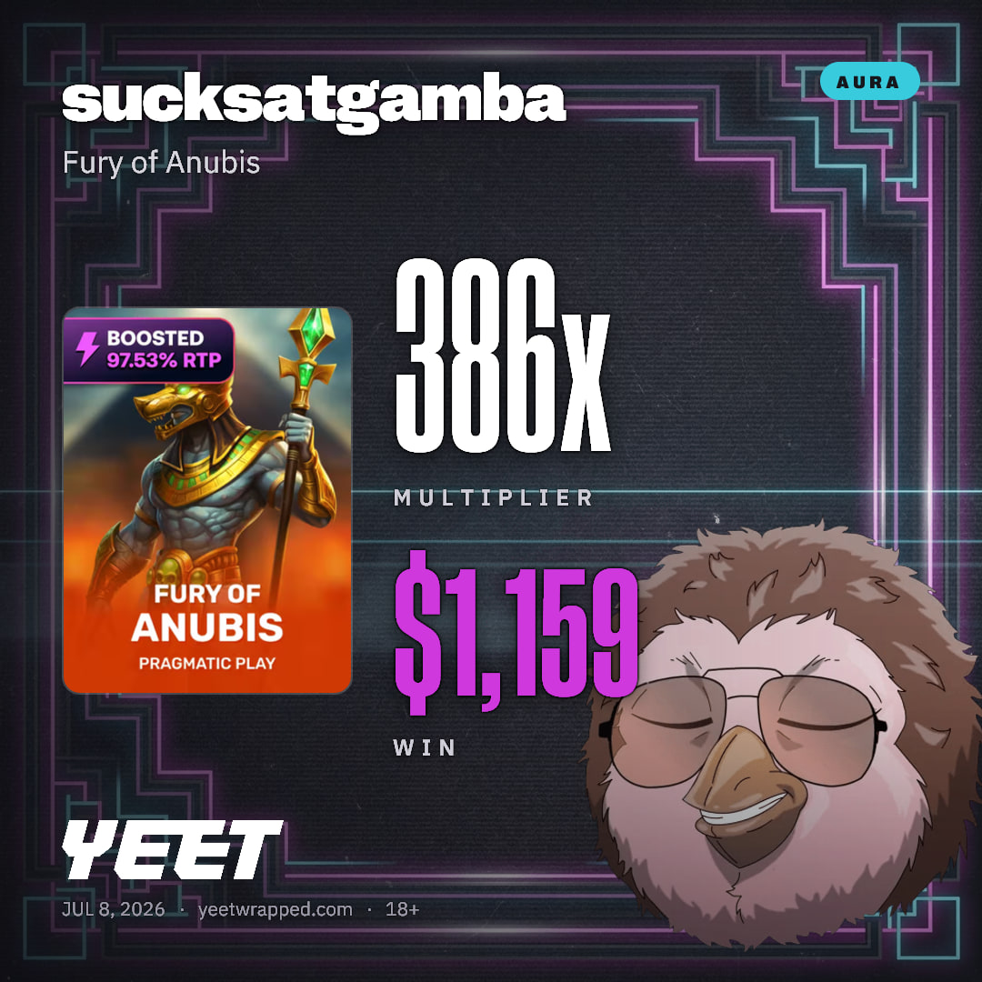 sucksatgamba hit 386.4x on Fury of Anubis