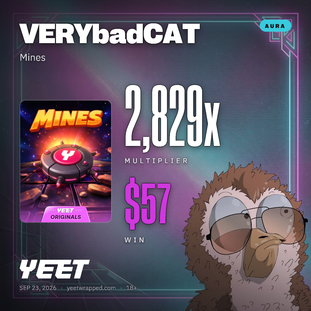 VERYbadCAT hit 2,829x on Mines