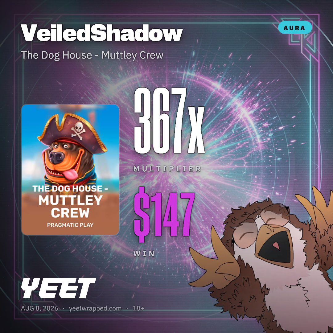 VeiledShadow hit 366.5x on The Dog House - Muttley Crew