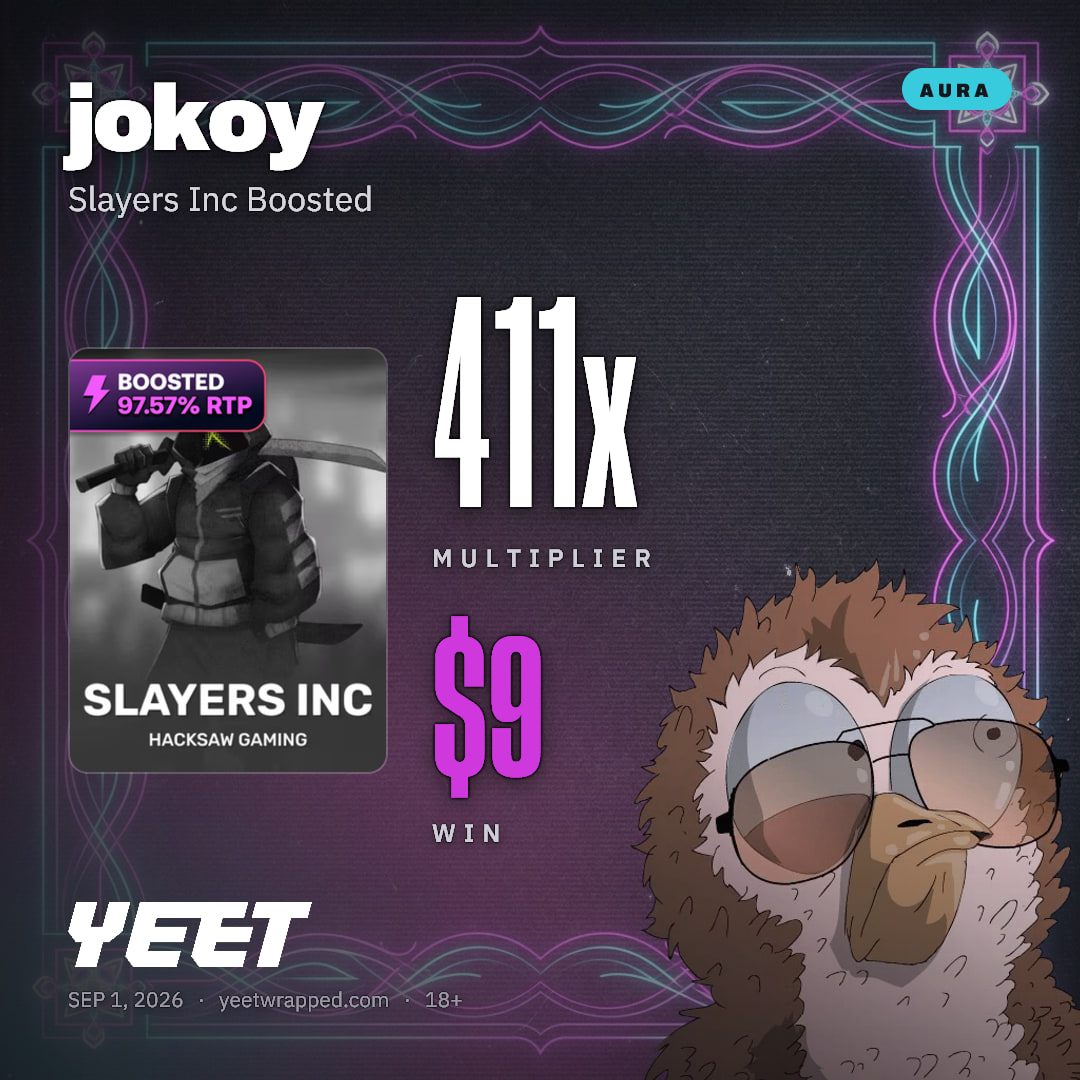 jokoy hit 410.7x on Slayers Inc Boosted