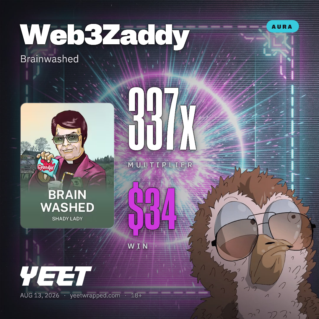 Web3Zaddy hit 337x on Brainwashed