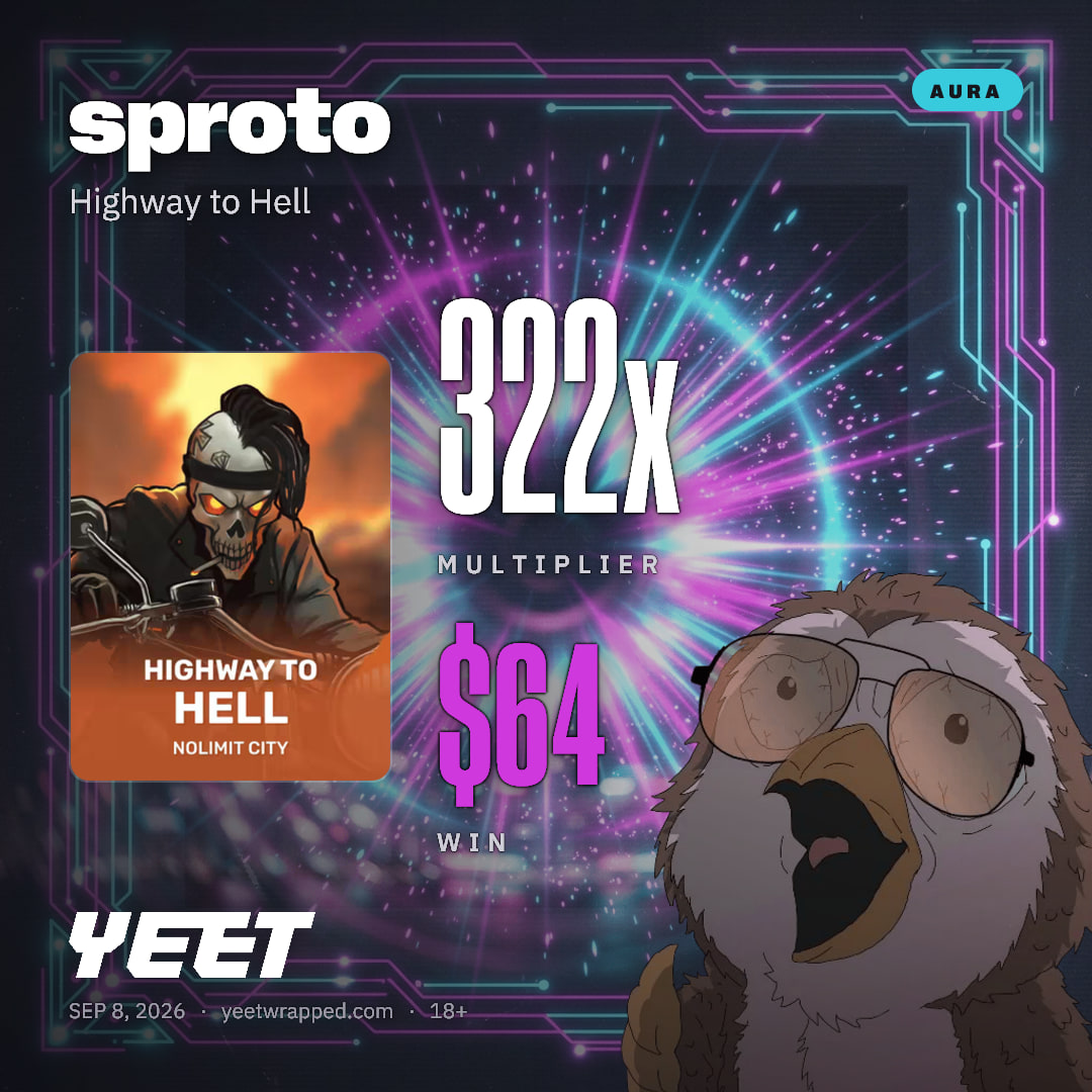 sproto hit 321.9x on Highway to Hell