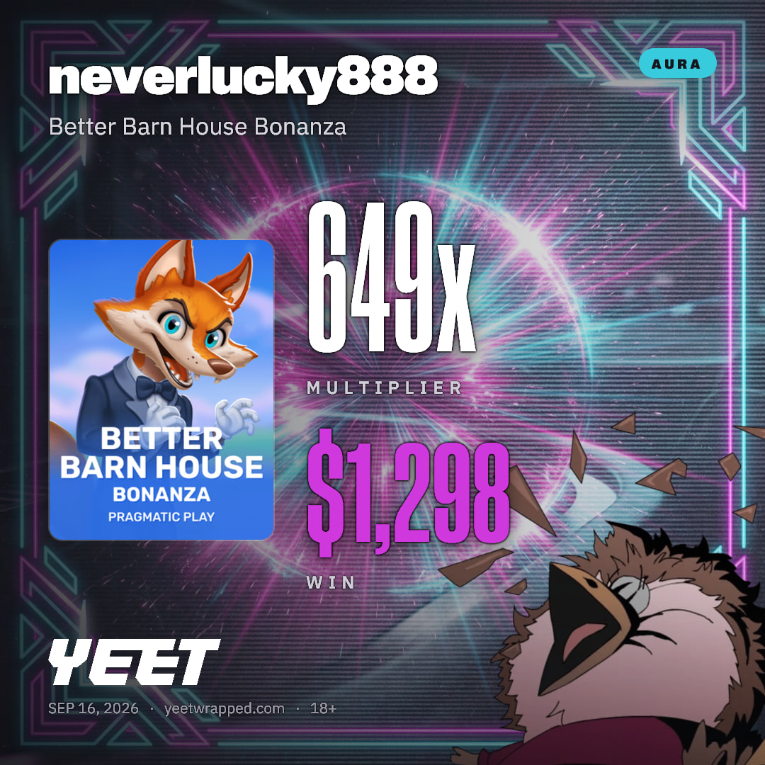 neverlucky888 hit 649.2x on Better Barn House Bonanza
