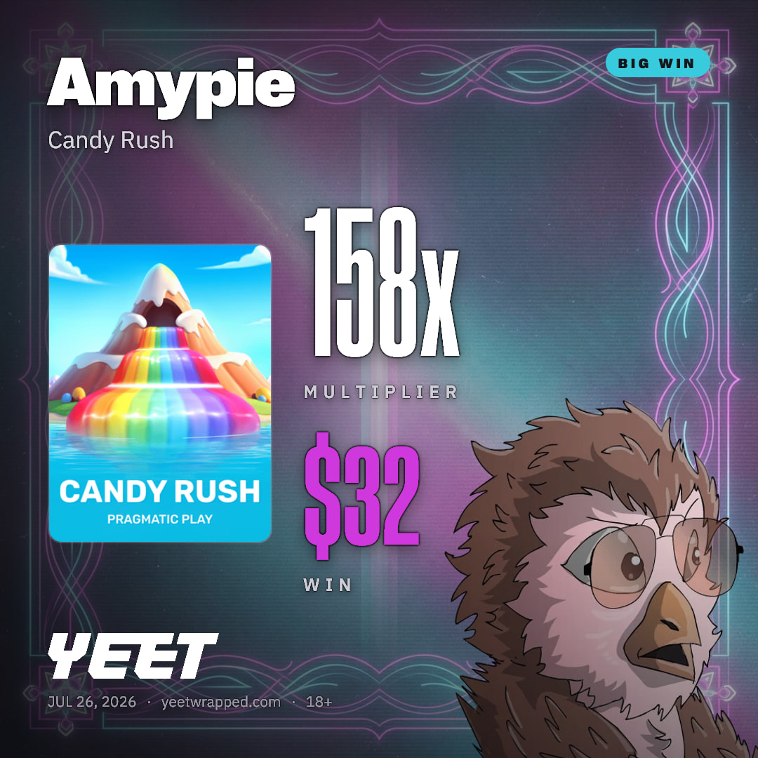 Amypie hit 158.2x on Candy Rush