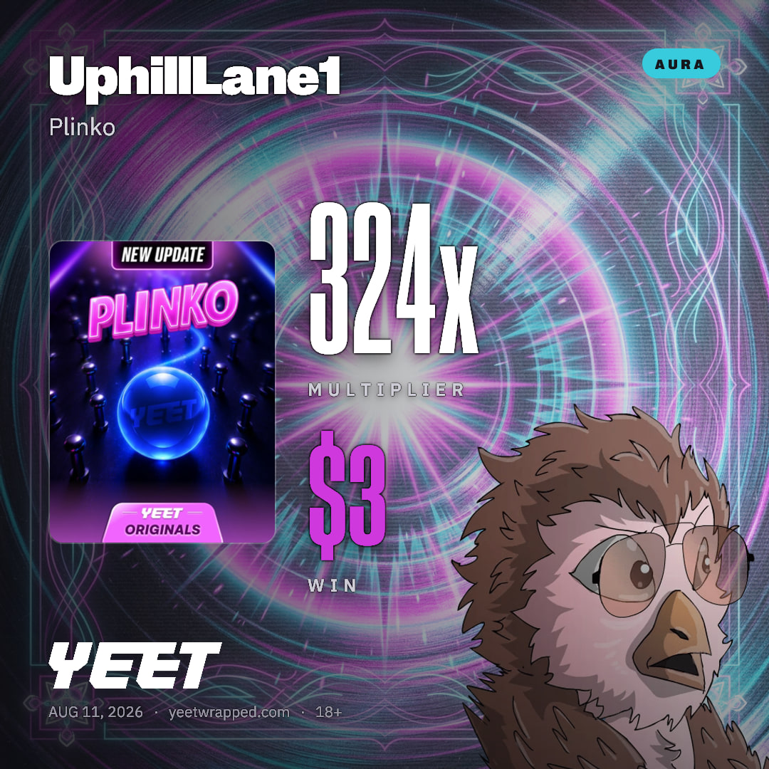 UphillLane1 hit 324x on Plinko