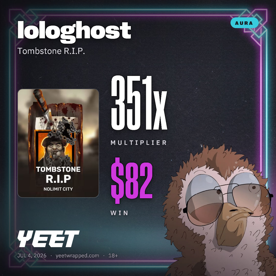 lologhost hit 350.9x on Tombstone R.I.P.