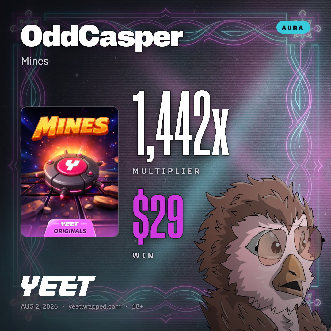 OddCasper hit 1,442x on Mines
