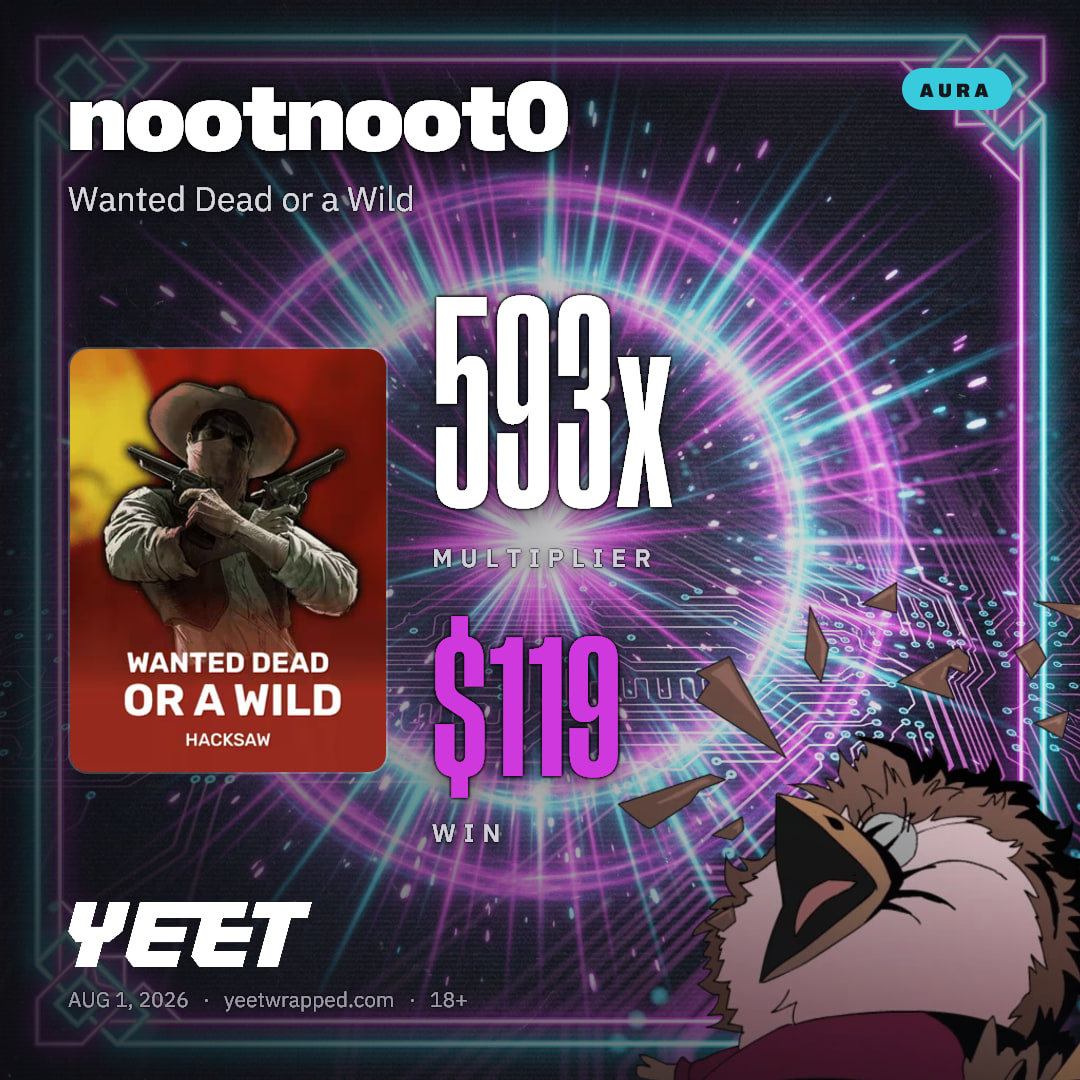 nootnoot0 hit 593.4x on Wanted Dead or a Wild