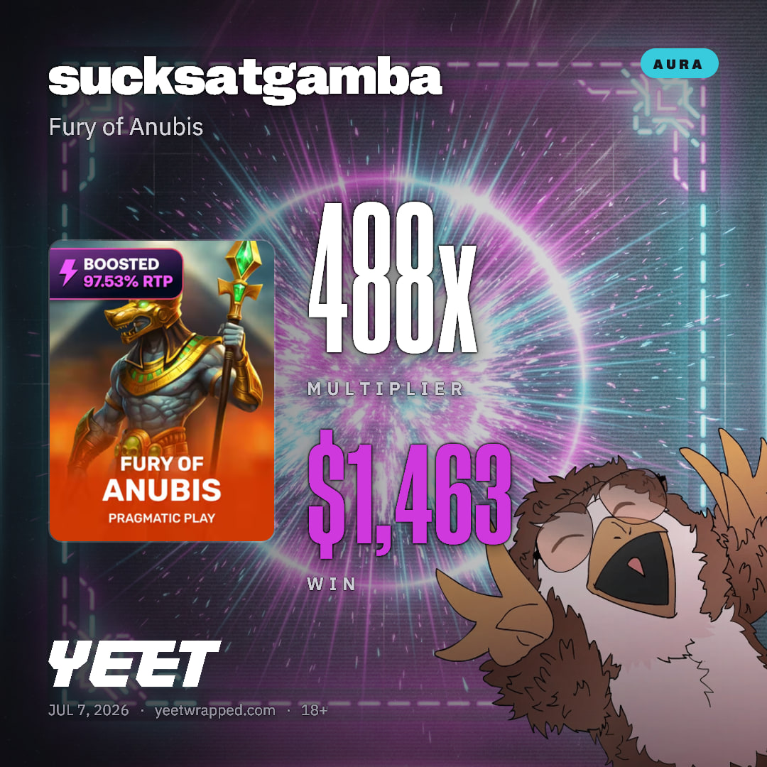 sucksatgamba hit 487.8x on Fury of Anubis