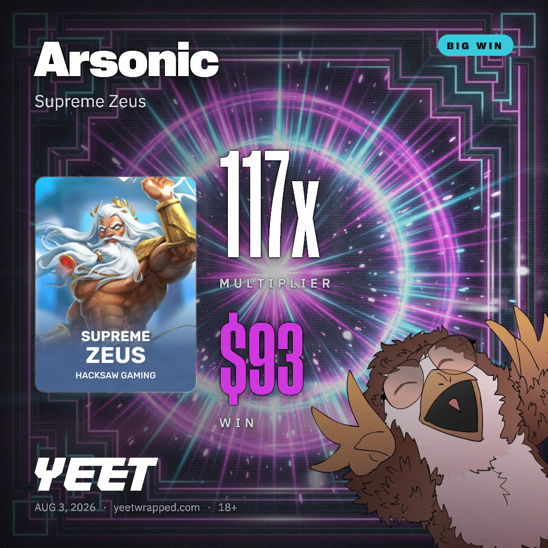 Arsonic hit 116.7x on Supreme Zeus