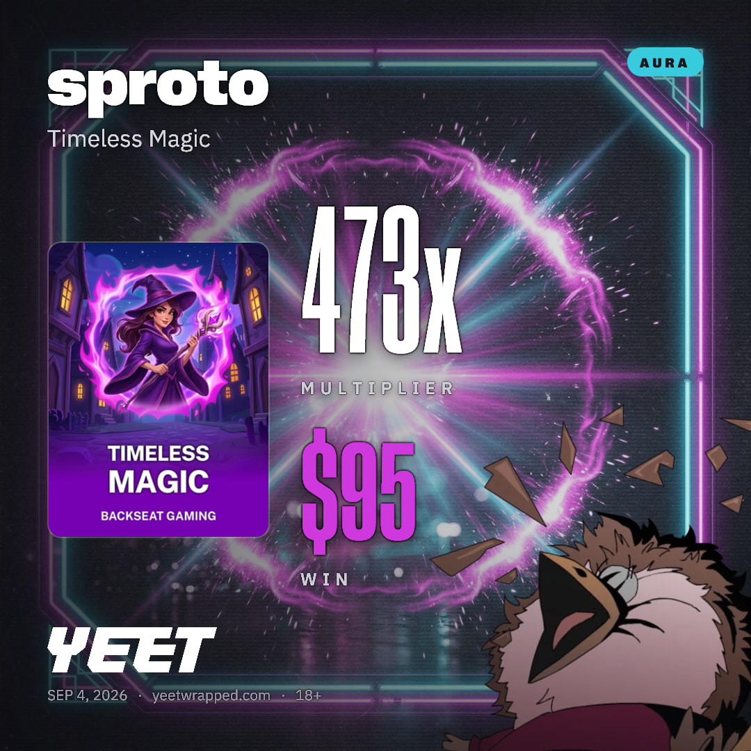 sproto hit 472.8x on Timeless Magic