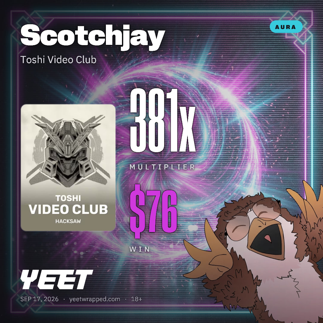 Scotchjay hit 381.4x on Toshi Video Club