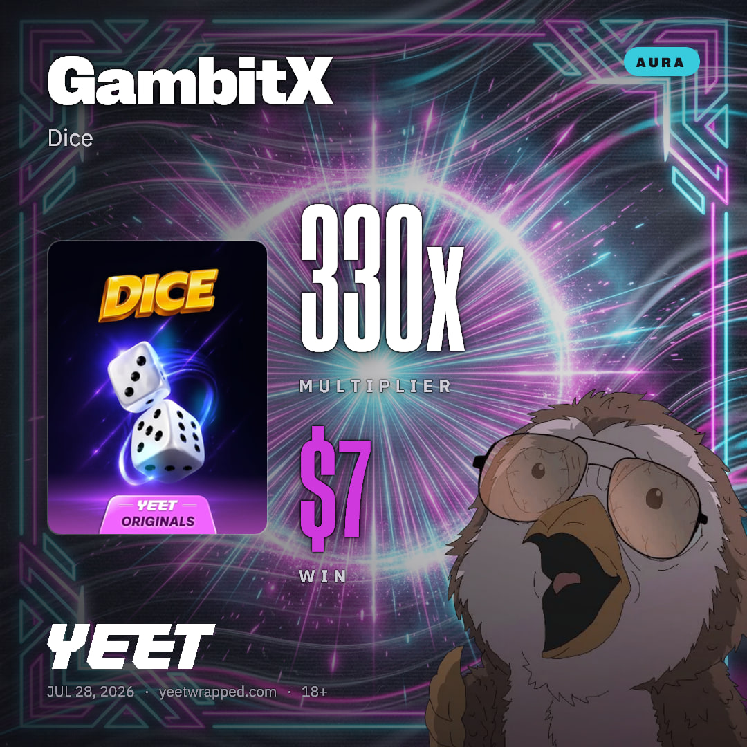 GambitX hit 330x on Dice