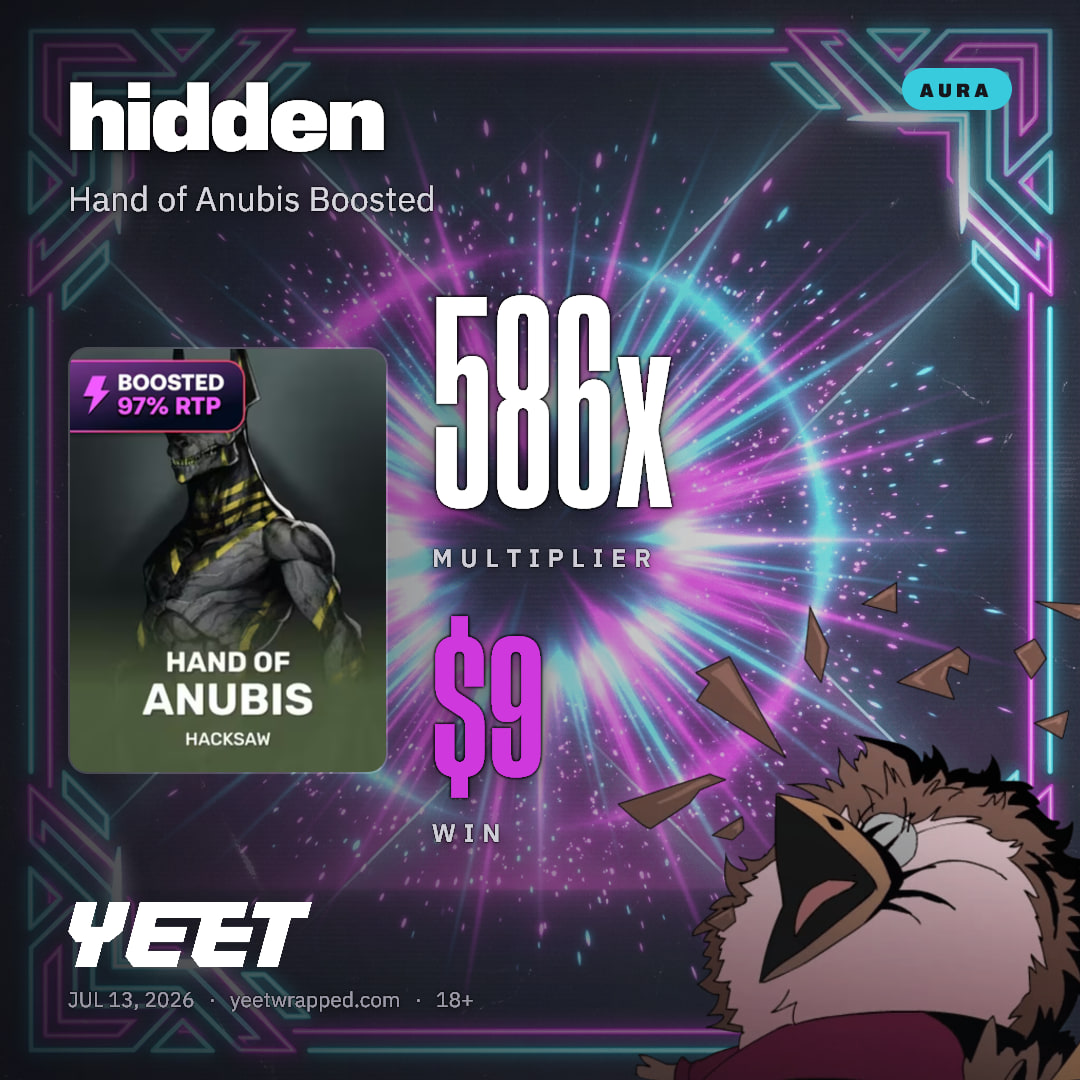 hidden hit 585.5x on Hand of Anubis Boosted