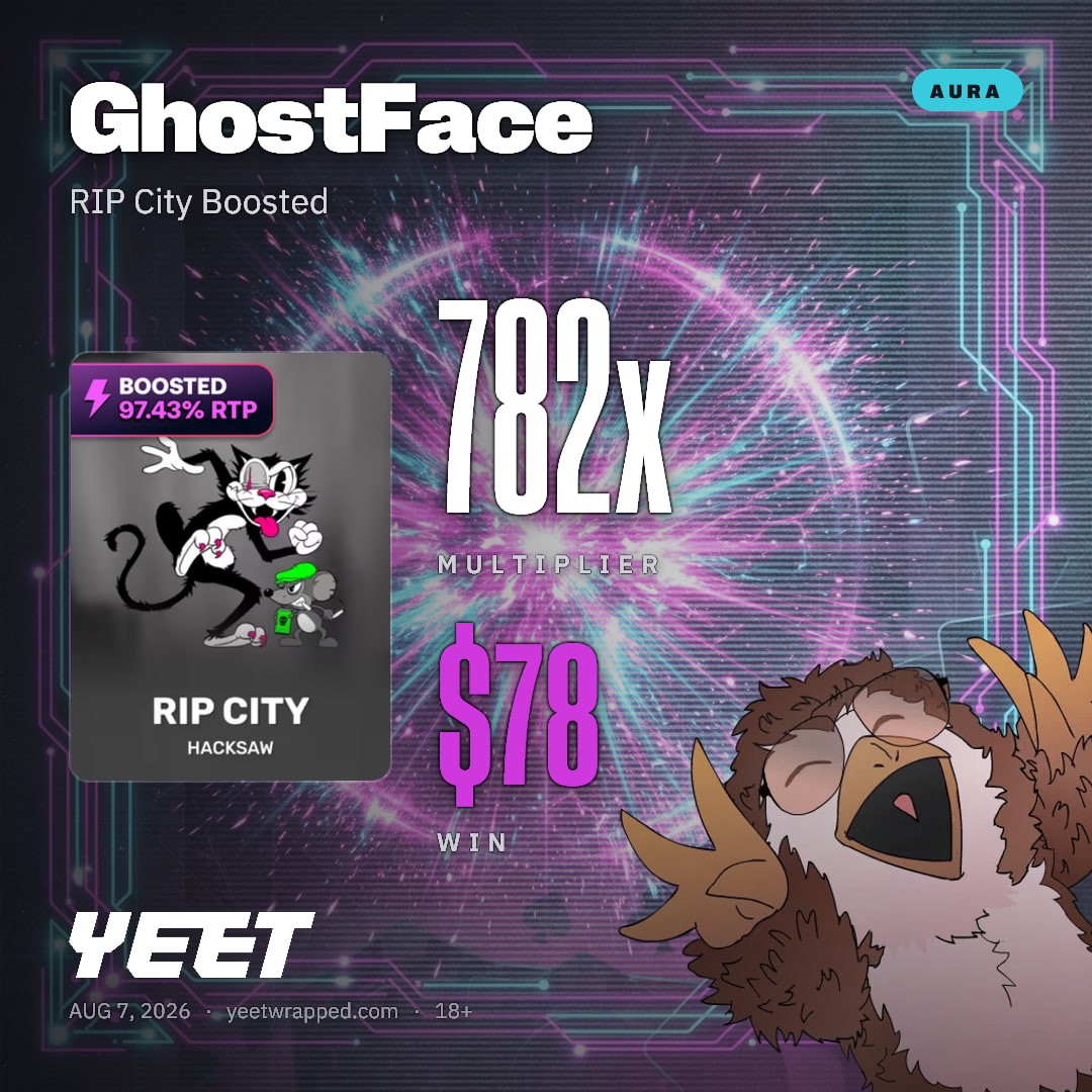 GhostFace hit 781.7x on RIP City Boosted