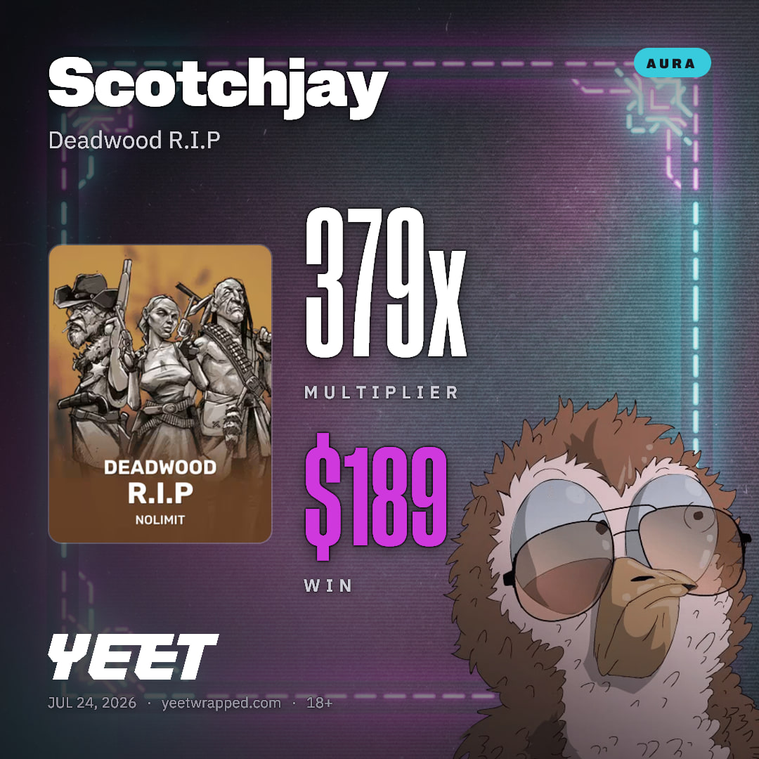 Scotchjay hit 378.9x on Deadwood R.I.P