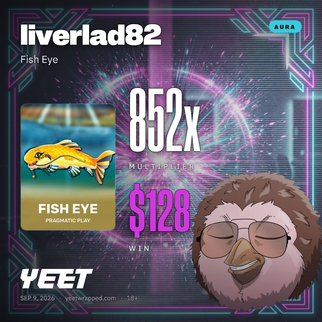 liverlad82 hit 852.1x on Fish Eye