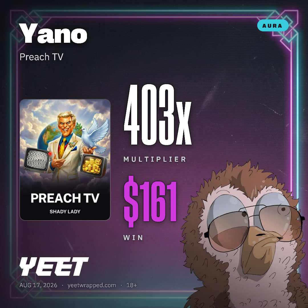 Yano hit 402.7x on Preach TV