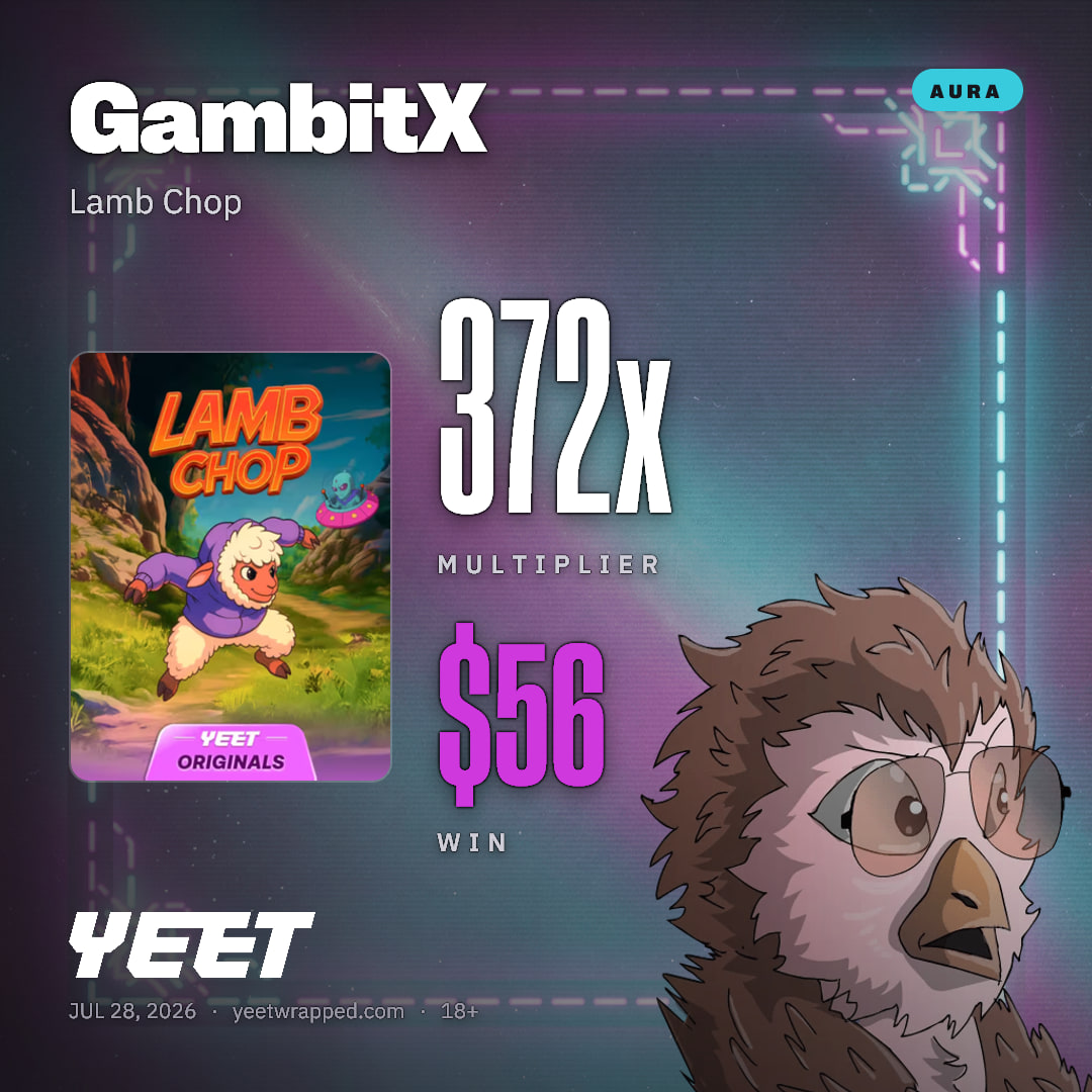 GambitX hit 371.8x on Lamb Chop