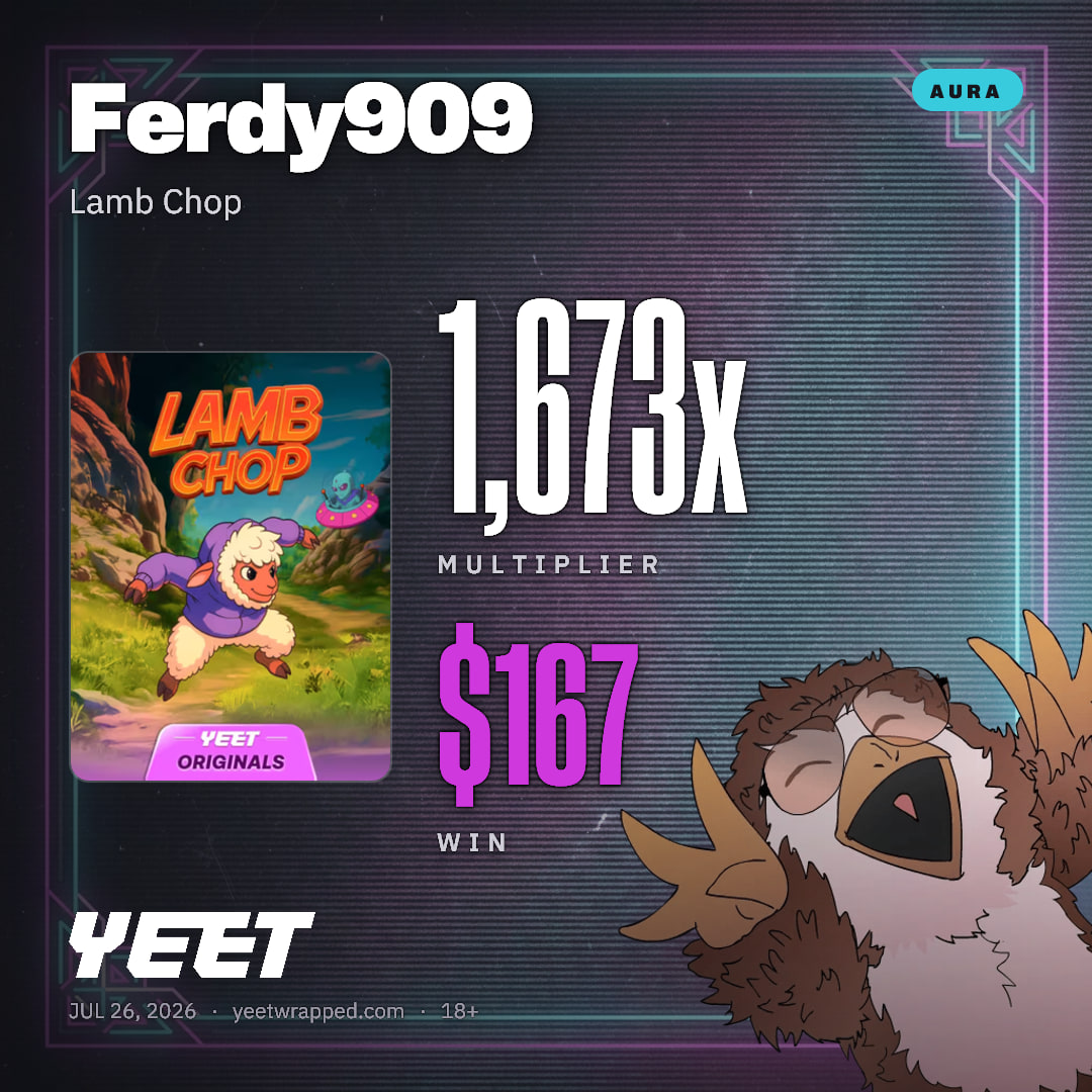 Ferdy909 hit 1,673x on Lamb Chop