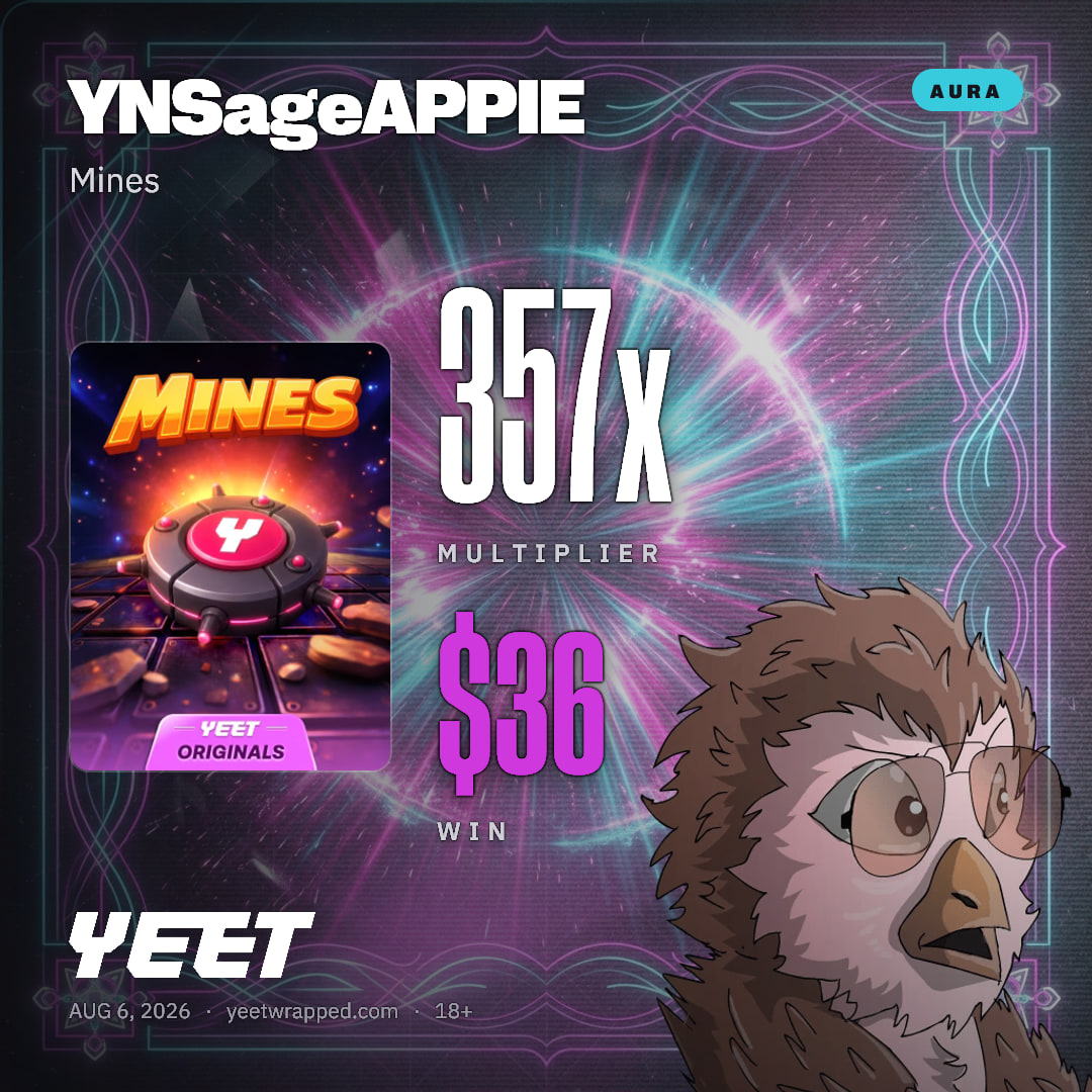 YNSageAPPIE hit 356.6x on Mines
