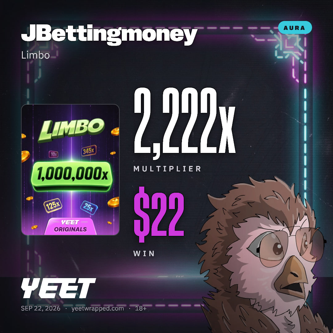 JBettingmoney hit 2,222x on Limbo